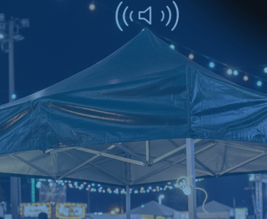 tenda no evento.