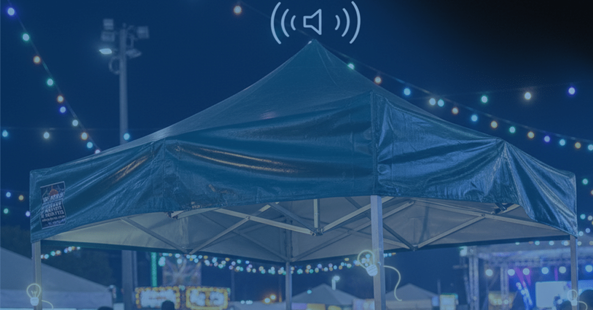 tenda no evento.